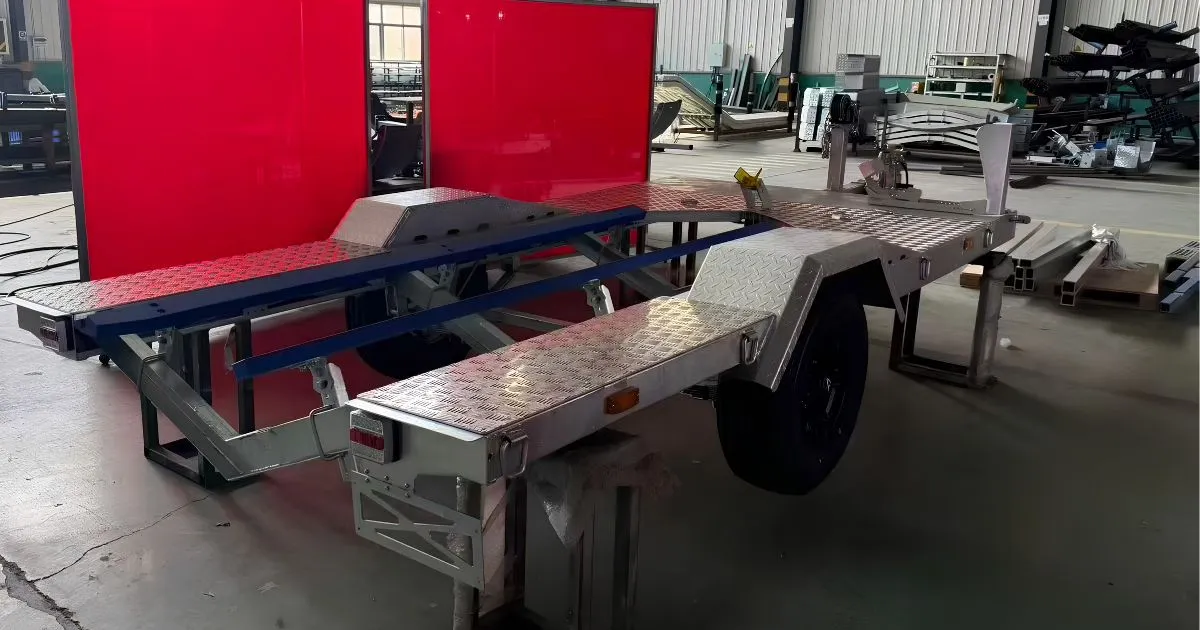 Hot‑Dip Galvanized 3‑in‑1 Marine Trailer for Jet Ski, Motorcycle & Boat Transport